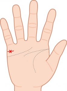 結婚線に「ｘ」がある「パートナーの危機」